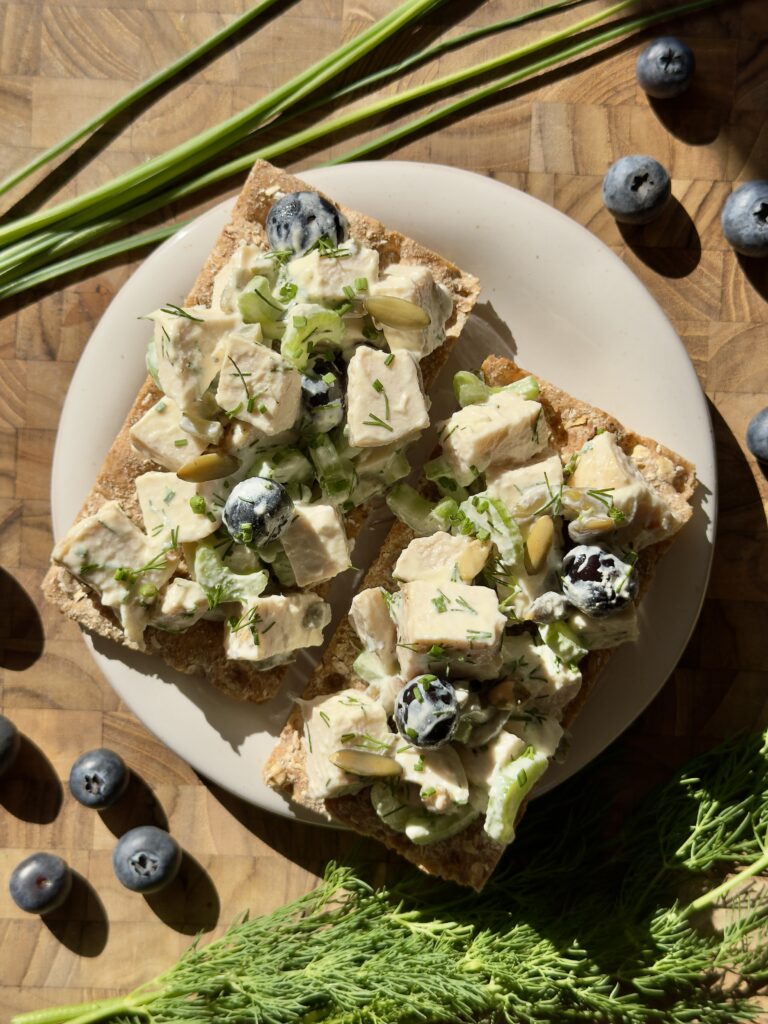Chicken Salad With Blueberries &Amp; Pepitas
